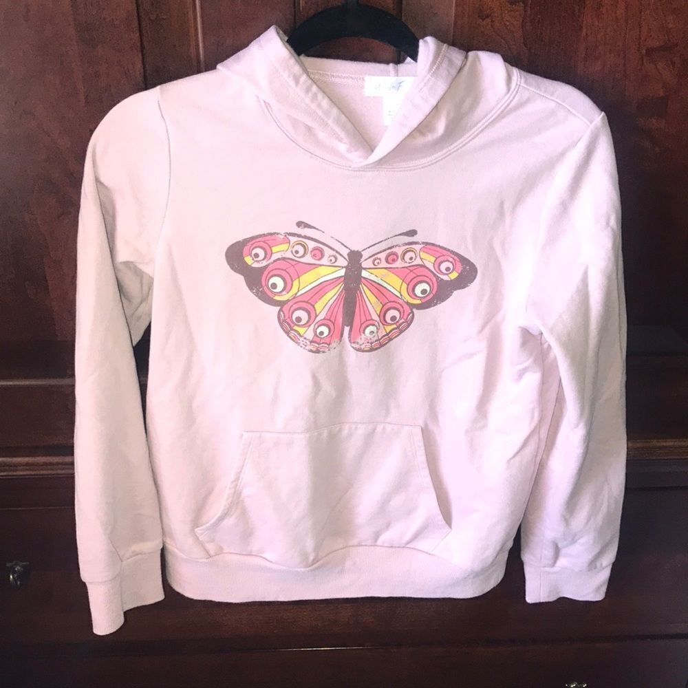 Like New Girls Hoodie with Butterfly